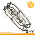 Outdoor wrought iron stair railing panels